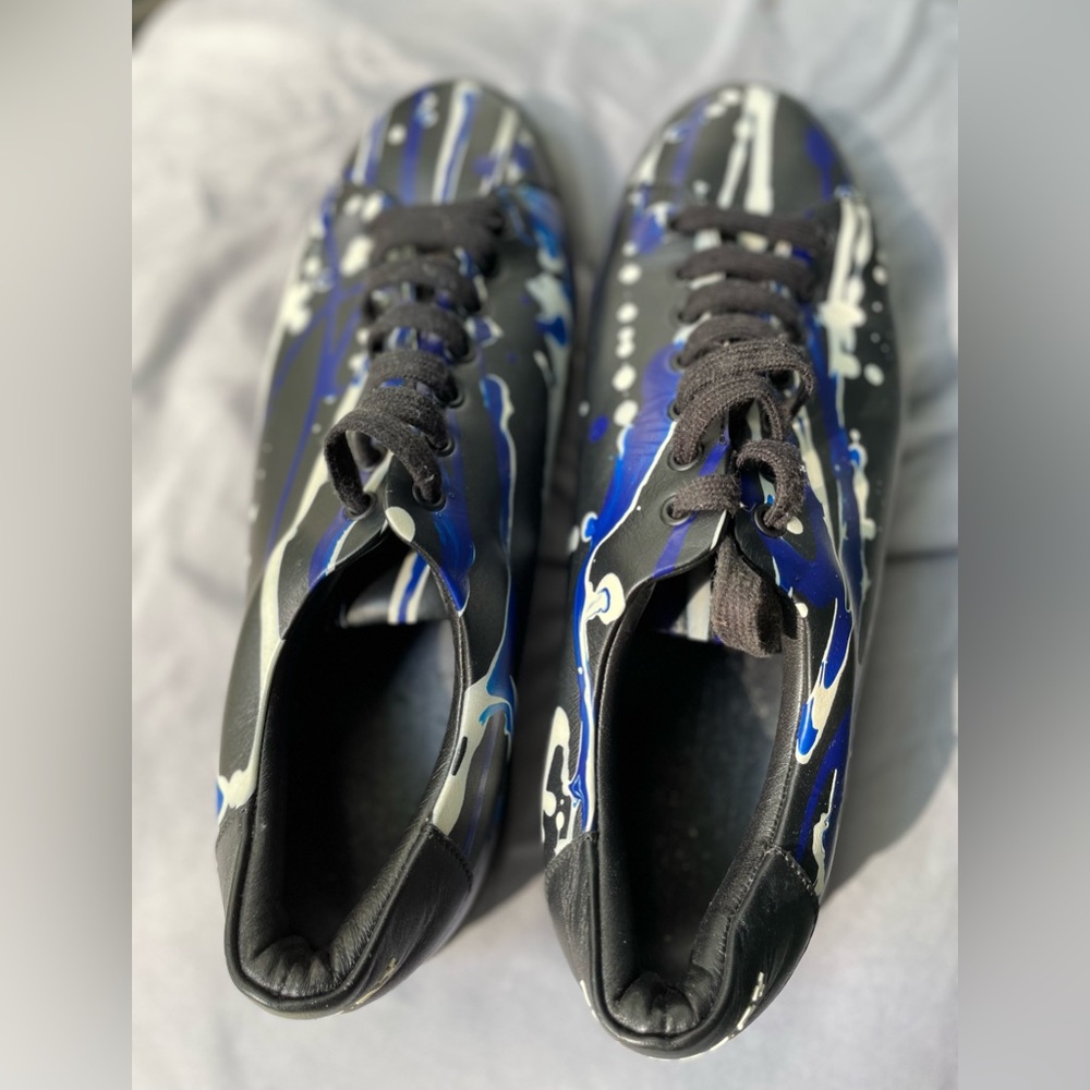 Burberry men’s black blue white sneakers - Picture 4 of 5